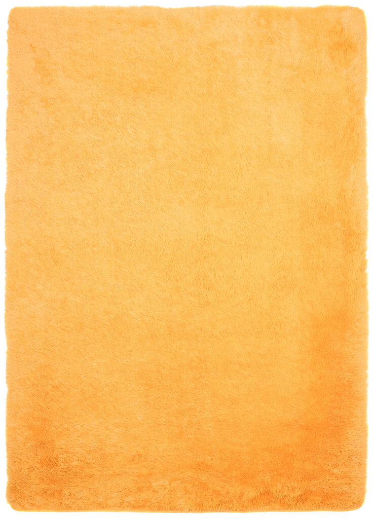 Tapis Silk Orange Antidérapant Shaggy