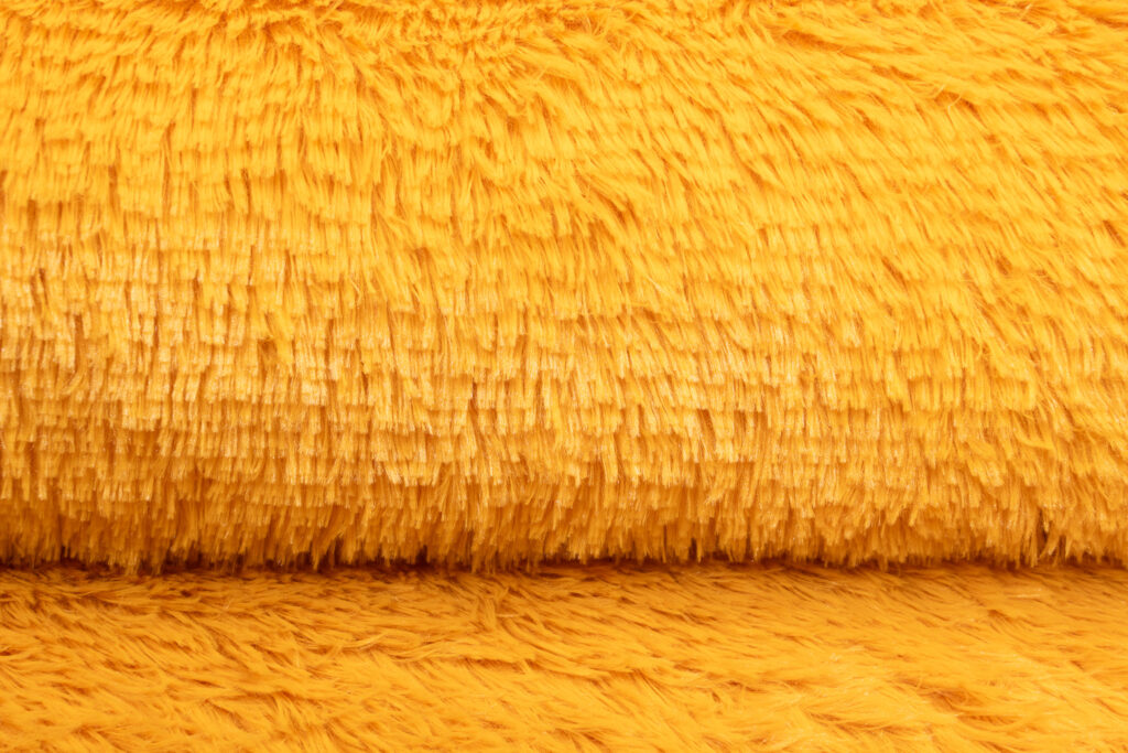 Tapis Silk Orange Antidérapant Shaggy