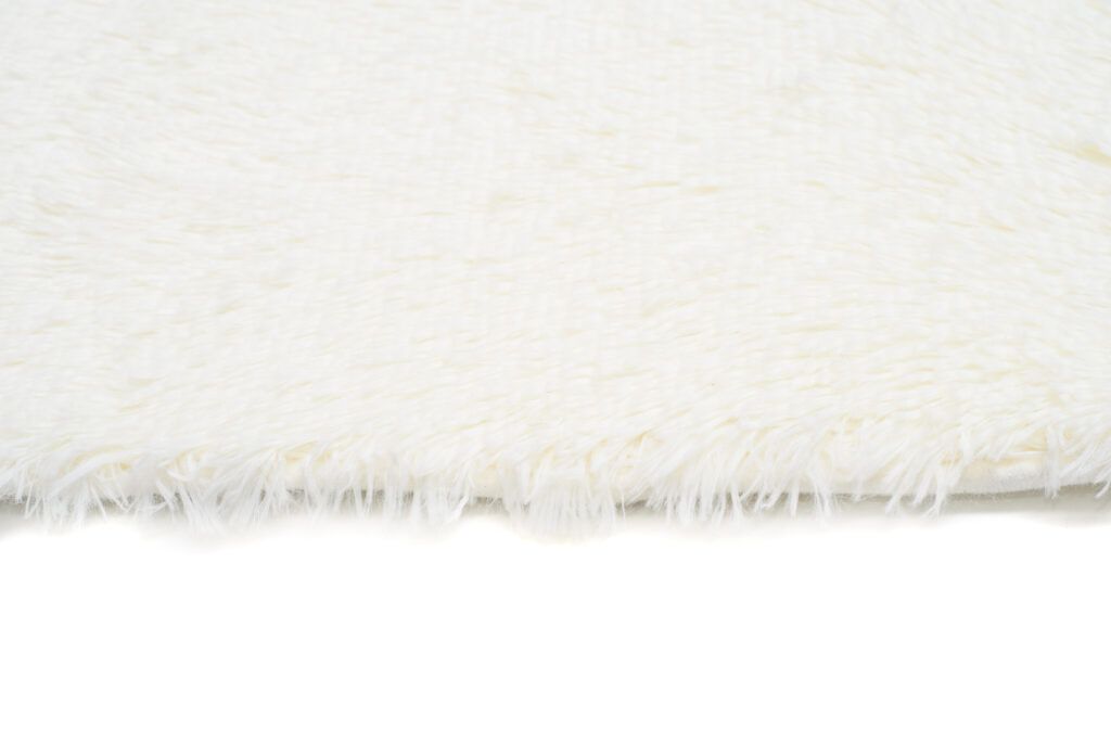 Tapis Silk Crème Clair Antidérapant Shaggy