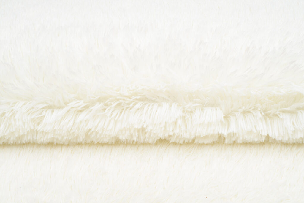 Tapis Silk Crème Clair Antidérapant Shaggy