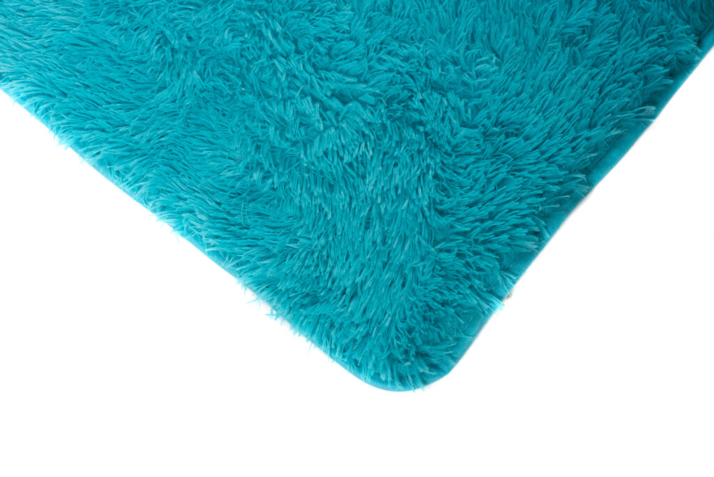 Tapis Silk Turquoise Antidérapant Shaggy
