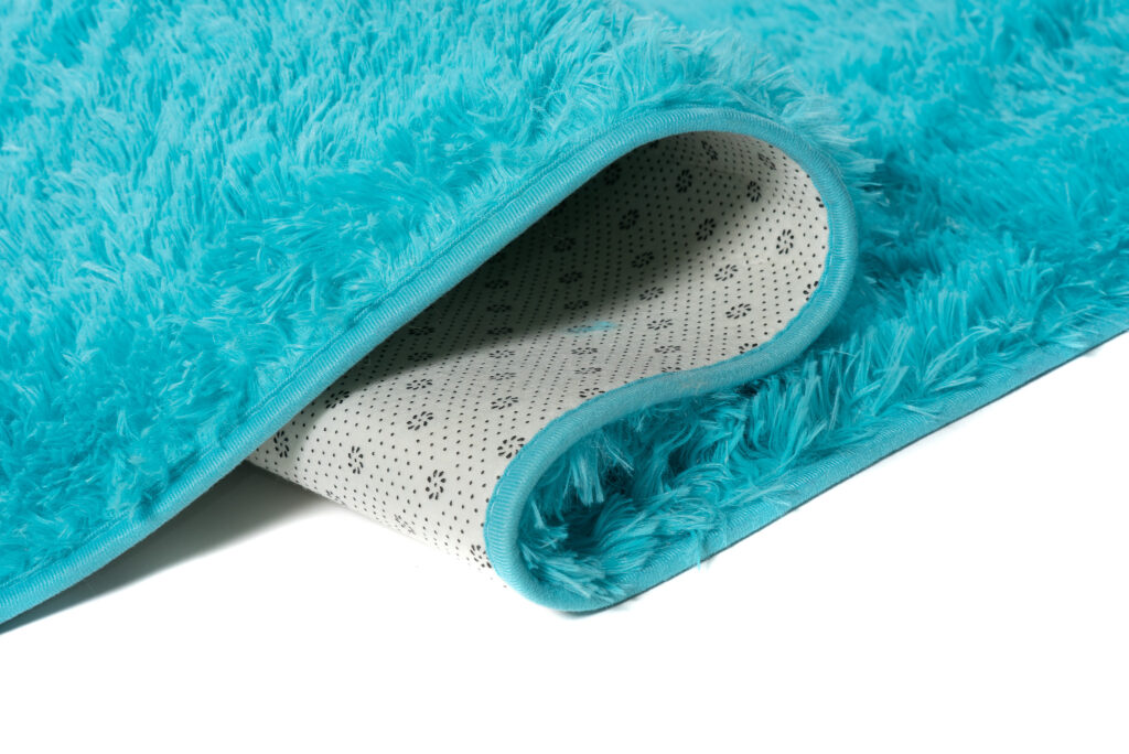 Tapis Silk Turquoise Antidérapant Shaggy
