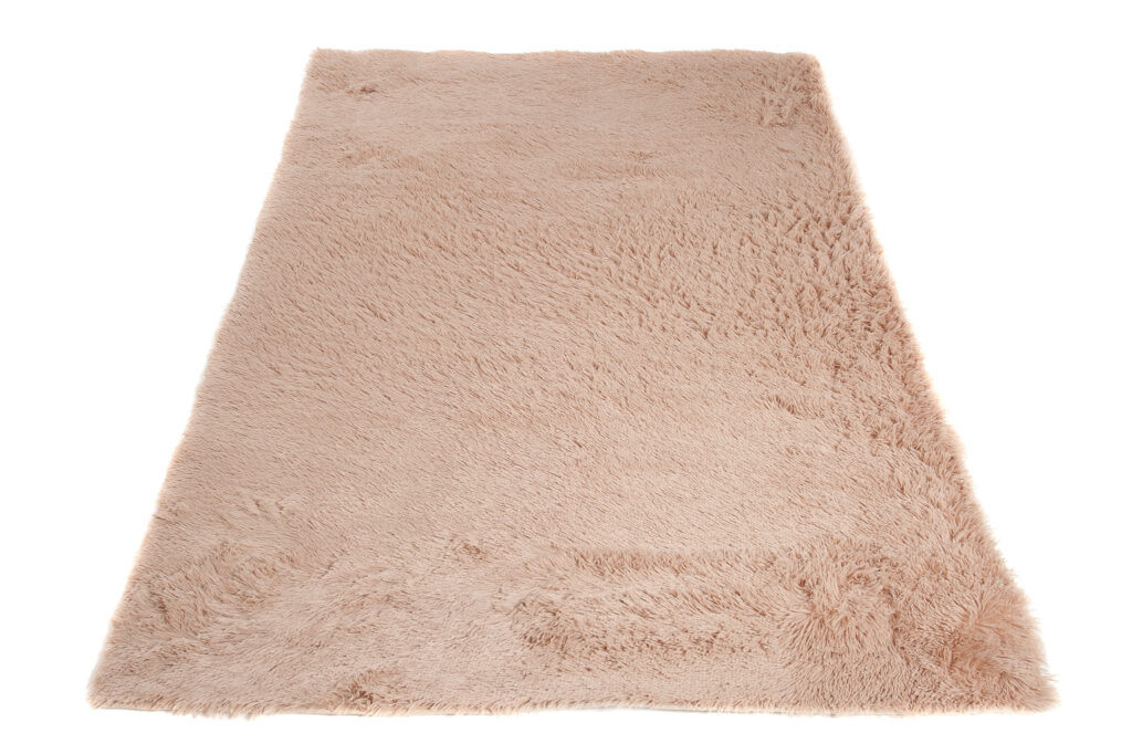 Tapis Silk Beige Clair Antidérapant Shaggy