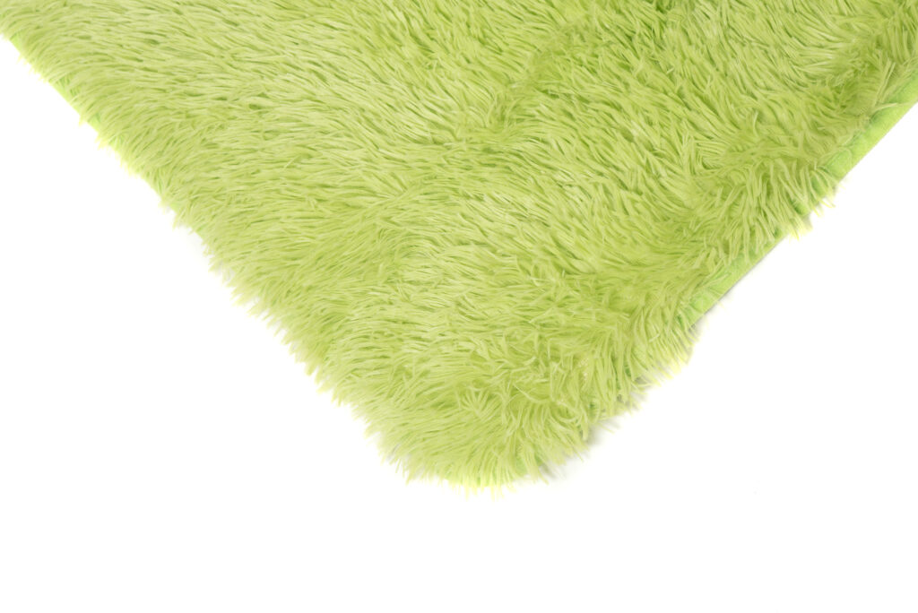 Tapis Silk Vert Clair Antidérapant Shaggy