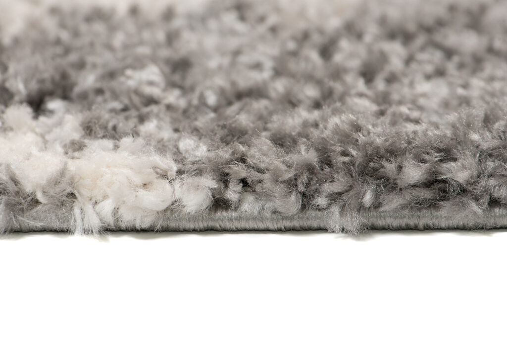 Tapis Versay Gris Crème Ethnique à Franges