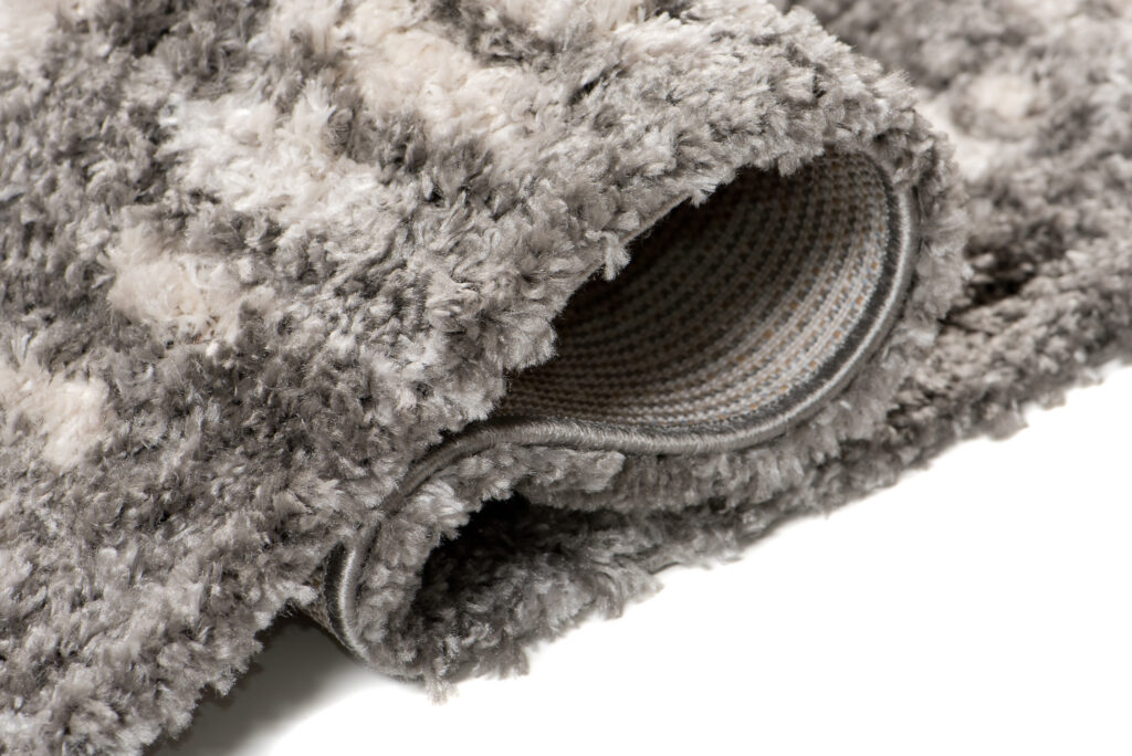 Tapis Versay Gris Crème Aztèque à Franges