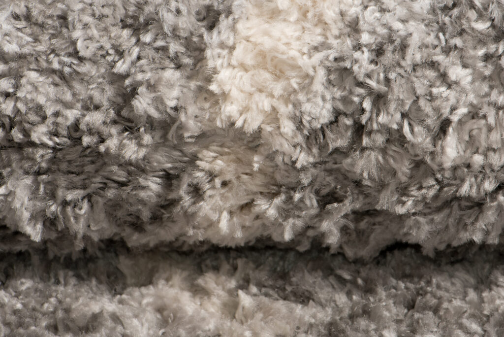 Tapis Versay Gris Crème Zigzags à Franges