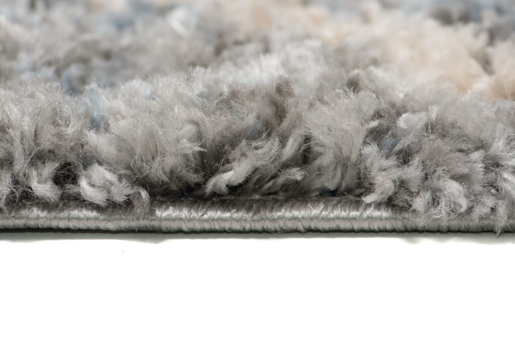 Tapis Versay Gris Crème Losanges à Franges