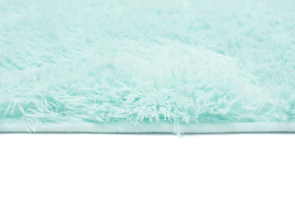 Tapis Silk Menthe Antidérapant Shaggy