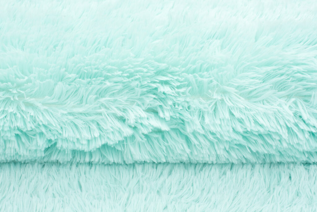 Tapis Silk Menthe Antidérapant Shaggy