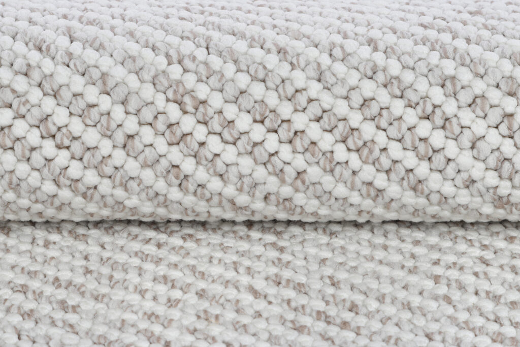 Tapis Agra Beige Moderne à Franges