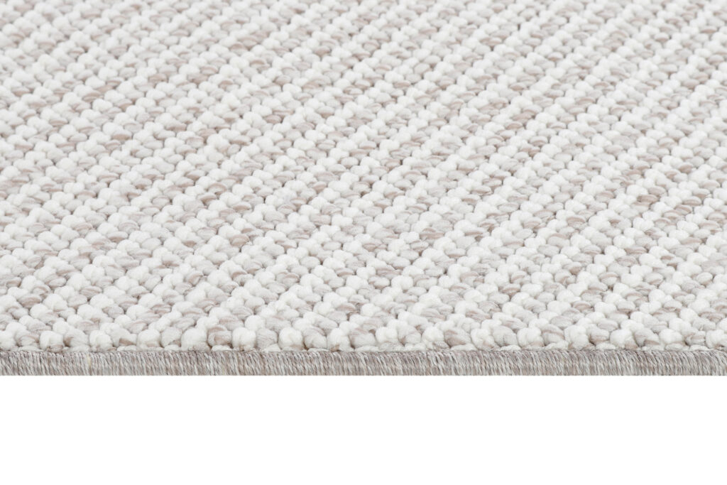 Tapis Agra Beige Moderne à Franges