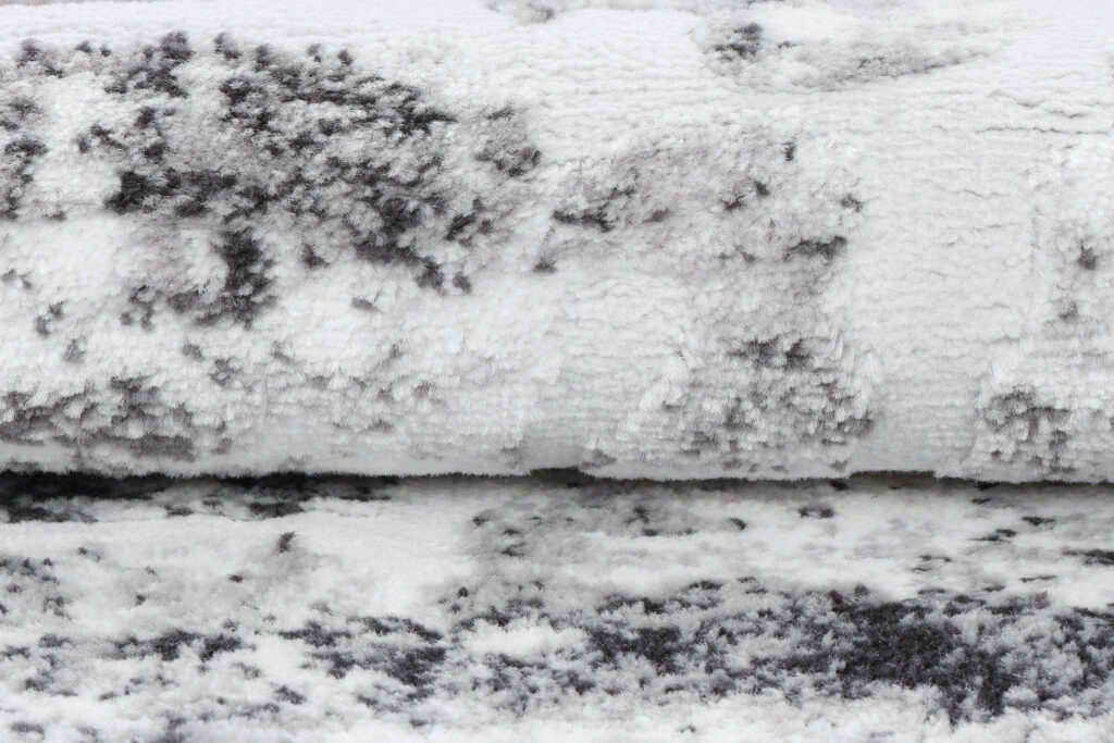 Tapis de Passage Sky Gris Beige Abstrait Flou