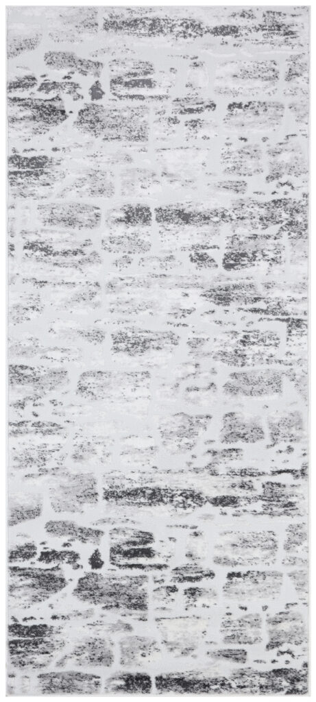Tapis de Passage Sky Gris Beige Abstrait Flou