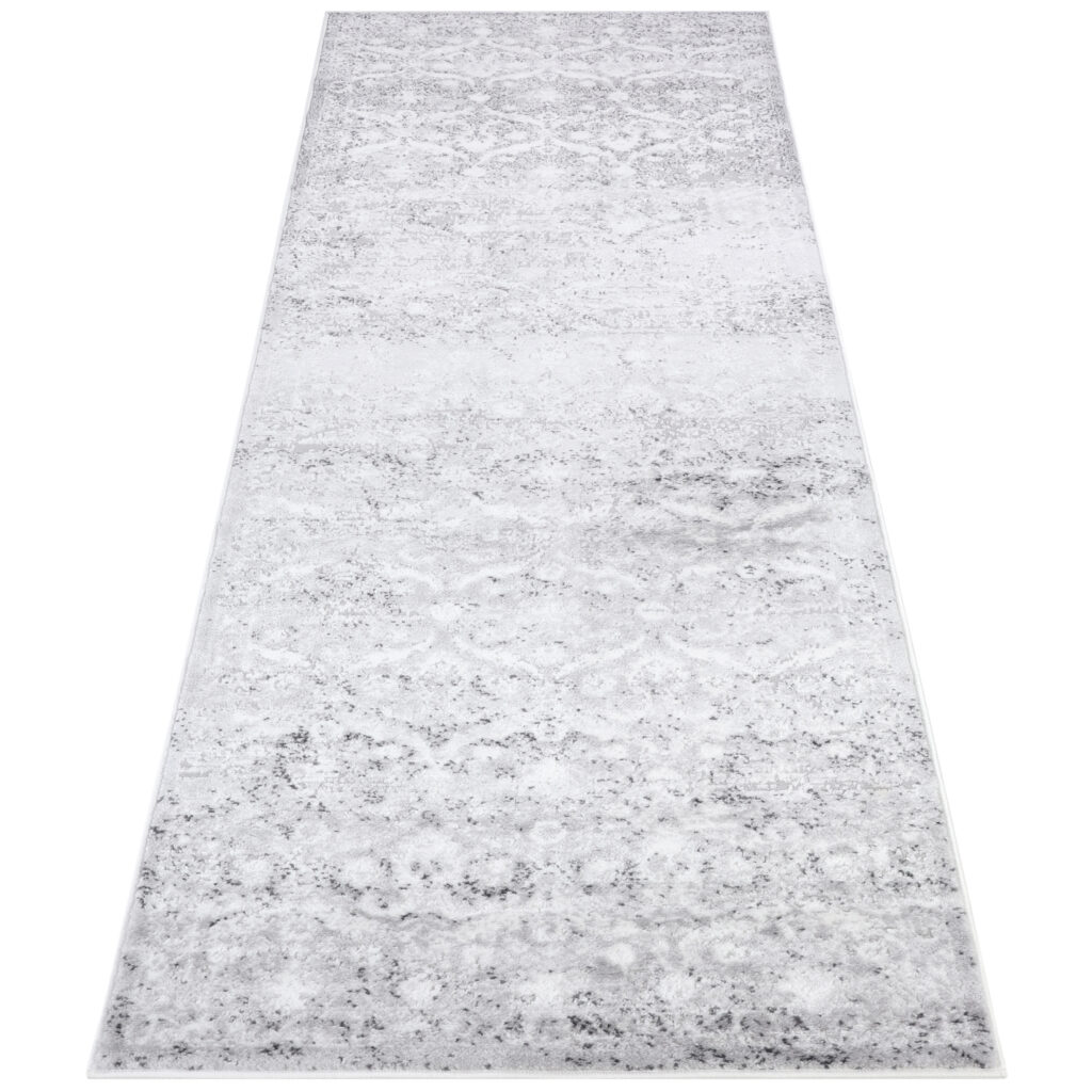 Tapis De Passage Sky Gris Vintage Floral Flou