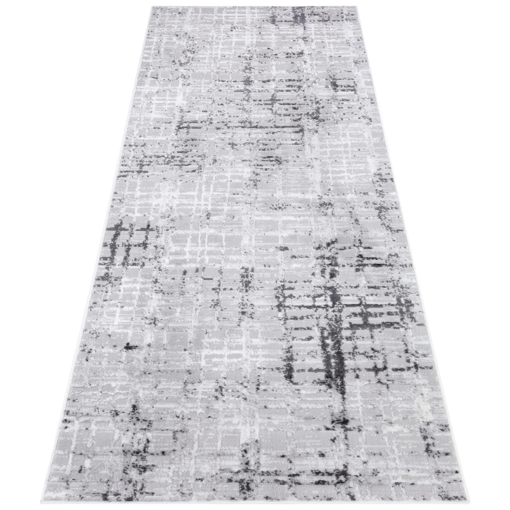 Tapis De Passage Sky Gris Moderne Carreaux