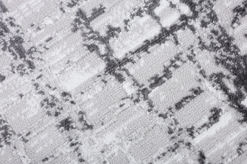 Tapis De Passage Sky Gris Moderne Carreaux