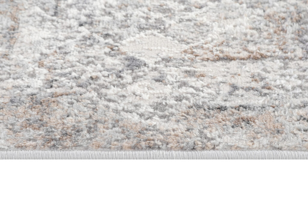 Tapis de Couloir Valley Gris Beige Vintage Ornamental