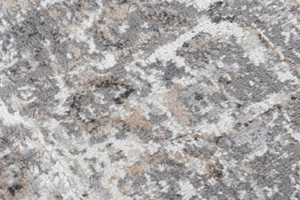 Tapis de Couloir Valley Gris Foncé Floral Rosace