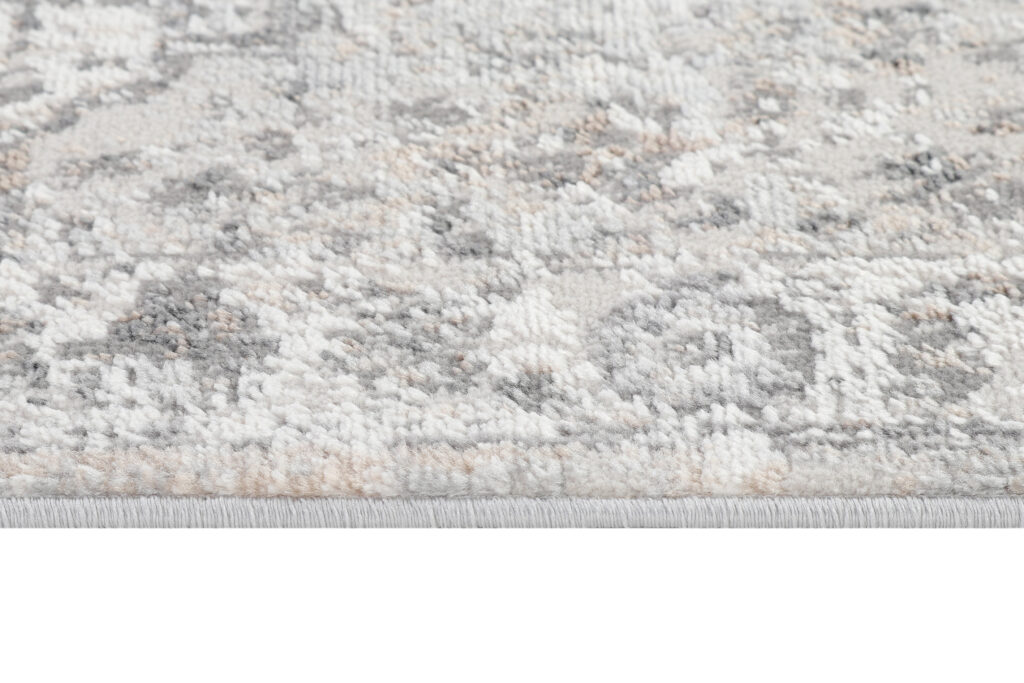 Tapis de Couloir Valley Gris Foncé Vintage Bordure