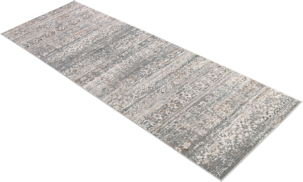 Tapis de Couloir Valley Gris Vintage Floral