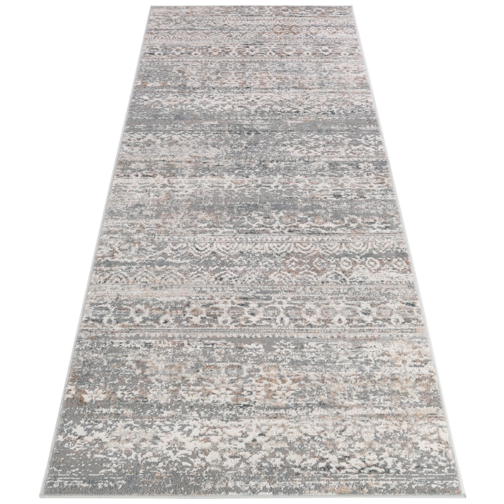 Tapis de Couloir Valley Gris Vintage Floral