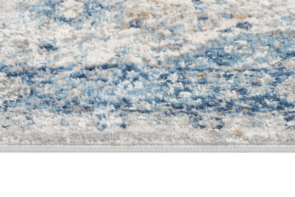 Tapis de Couloir Valley Gris Bleu Ornamental Vintage