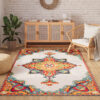 Tapis Extérieur Patio Multicolore Vintage