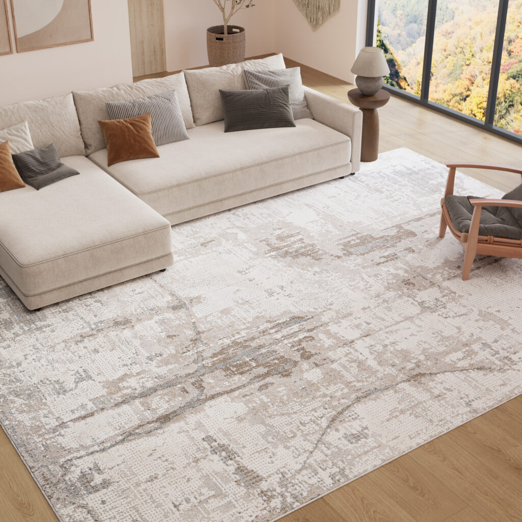 Tapis Trend Beige Abstrait