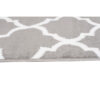 Tapis Firet Moderne Marocain Treillis Gris Blanc Fin