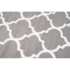 Tapis Firet Moderne Marocain Treillis Gris Blanc Fin