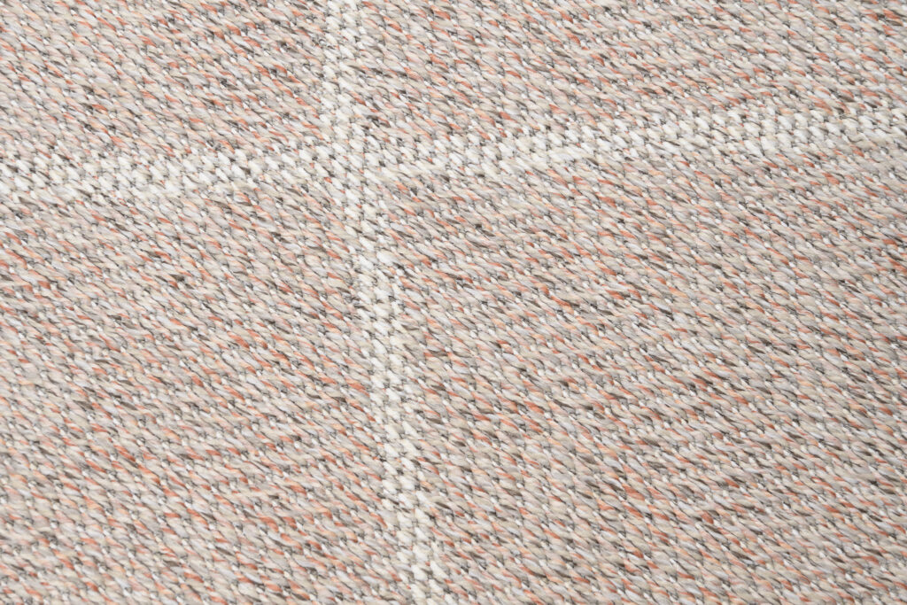Tapis Arruba Rond Extérieur Intérieur Gris Rose Rayures Résistant