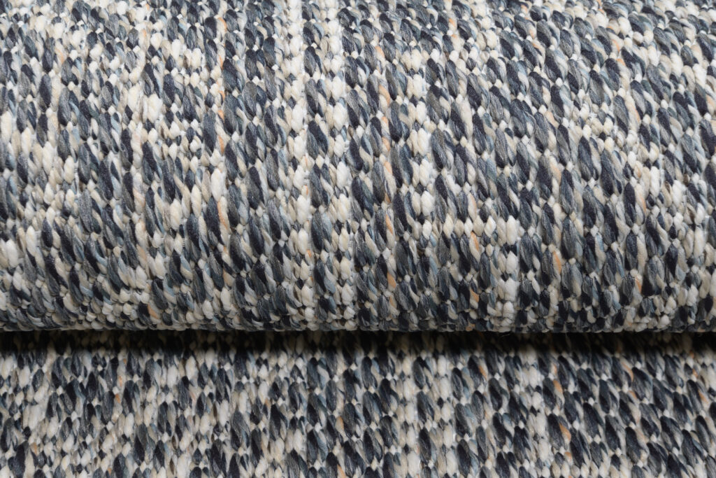 Tapis Arruba Rond Extérieur Intérieur Gris Ethnique Résistant