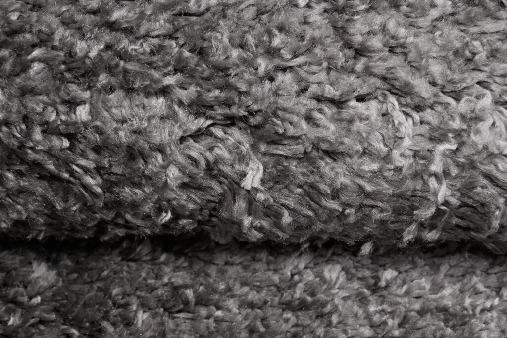 Tapis Evra Shaggy Gris Unicolore Moelleux