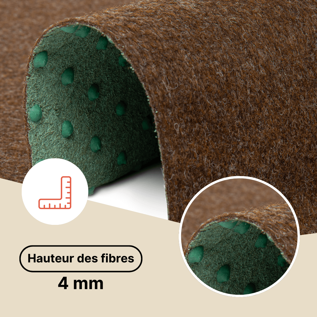 Gazon Synthétique Pemba Marron 4mm