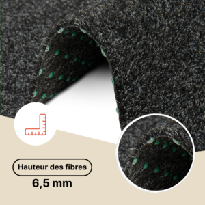 Gazon Artificielle Garden Anthracite 7mm