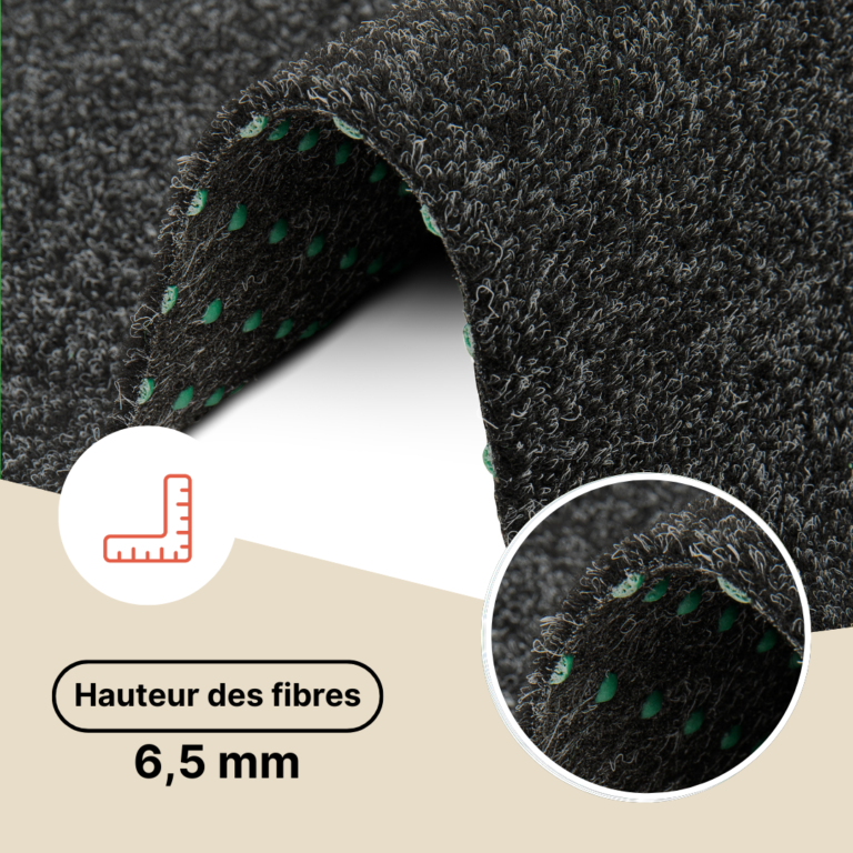 Gazon Artificielle Garden Anthracite 7mm