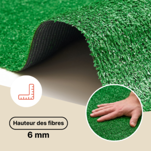 Gazon Synthétique Taifo Vert 6mm