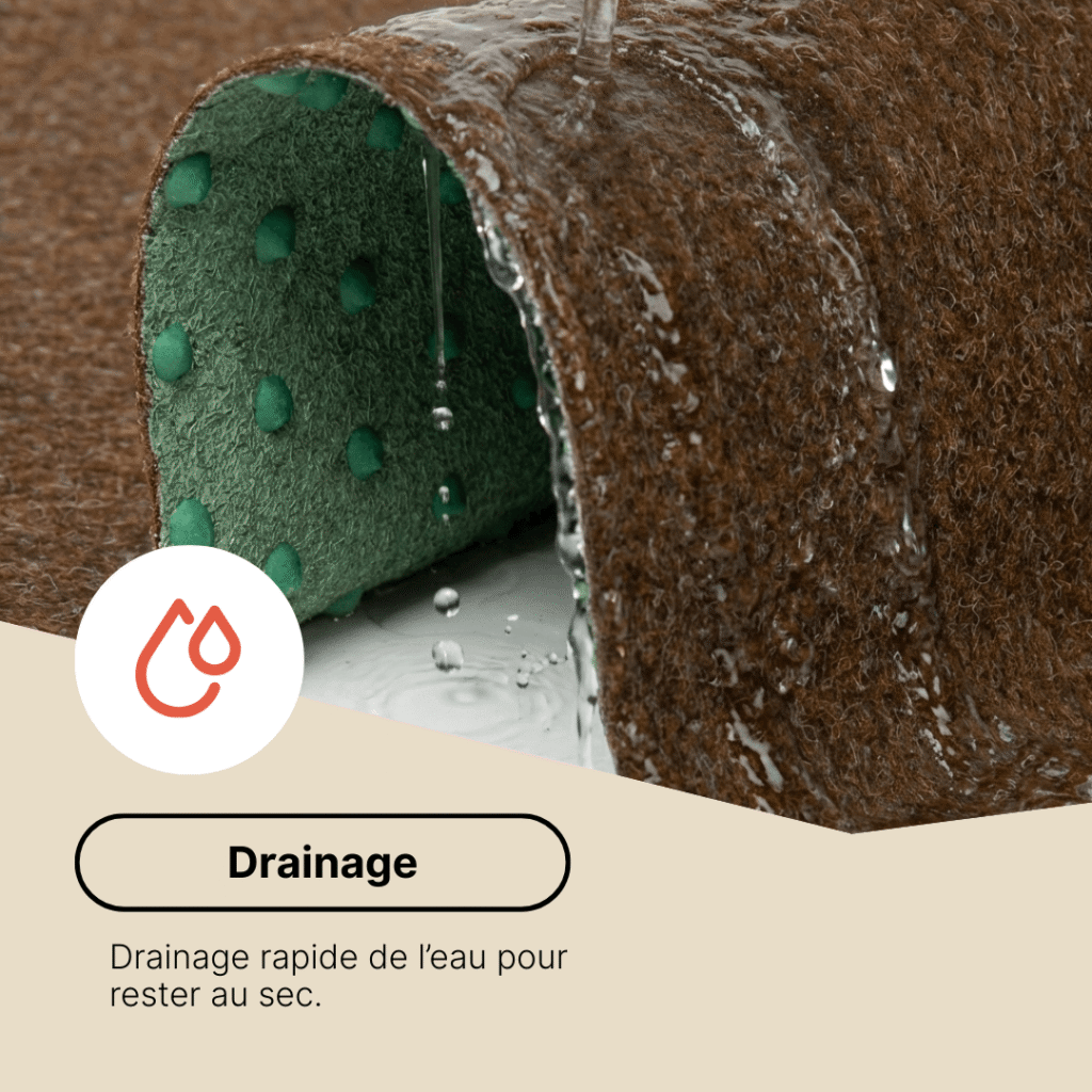 Gazon Synthétique Pemba Marron 4mm