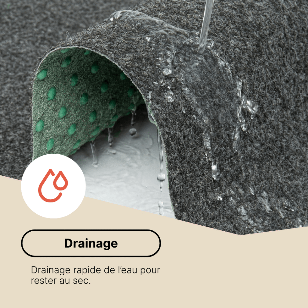 Gazon Synthétique Pemba Gris 4mm