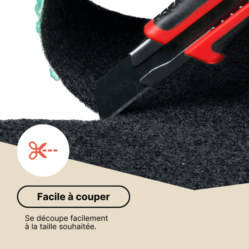 Gazon Synthétique Pemba Gris 4mm