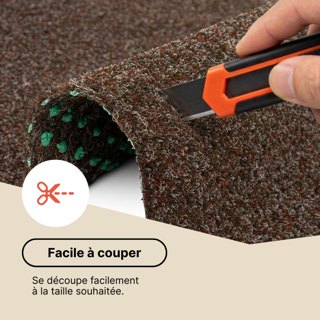 Gazon Synthétique Garden Marron 7mm