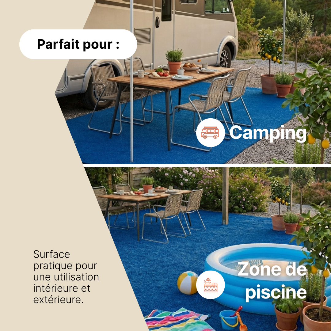 Gazon Synthétique Garden Bleu 7mm