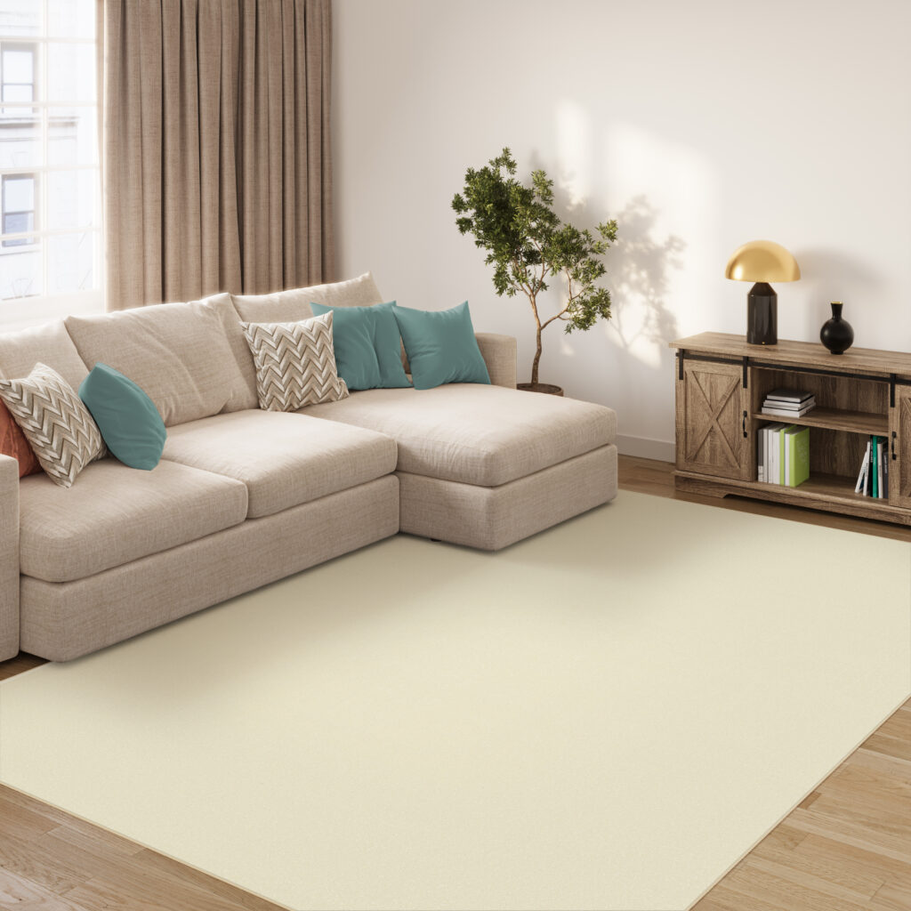 Tapis Mono Intérieur Extérieur Crème