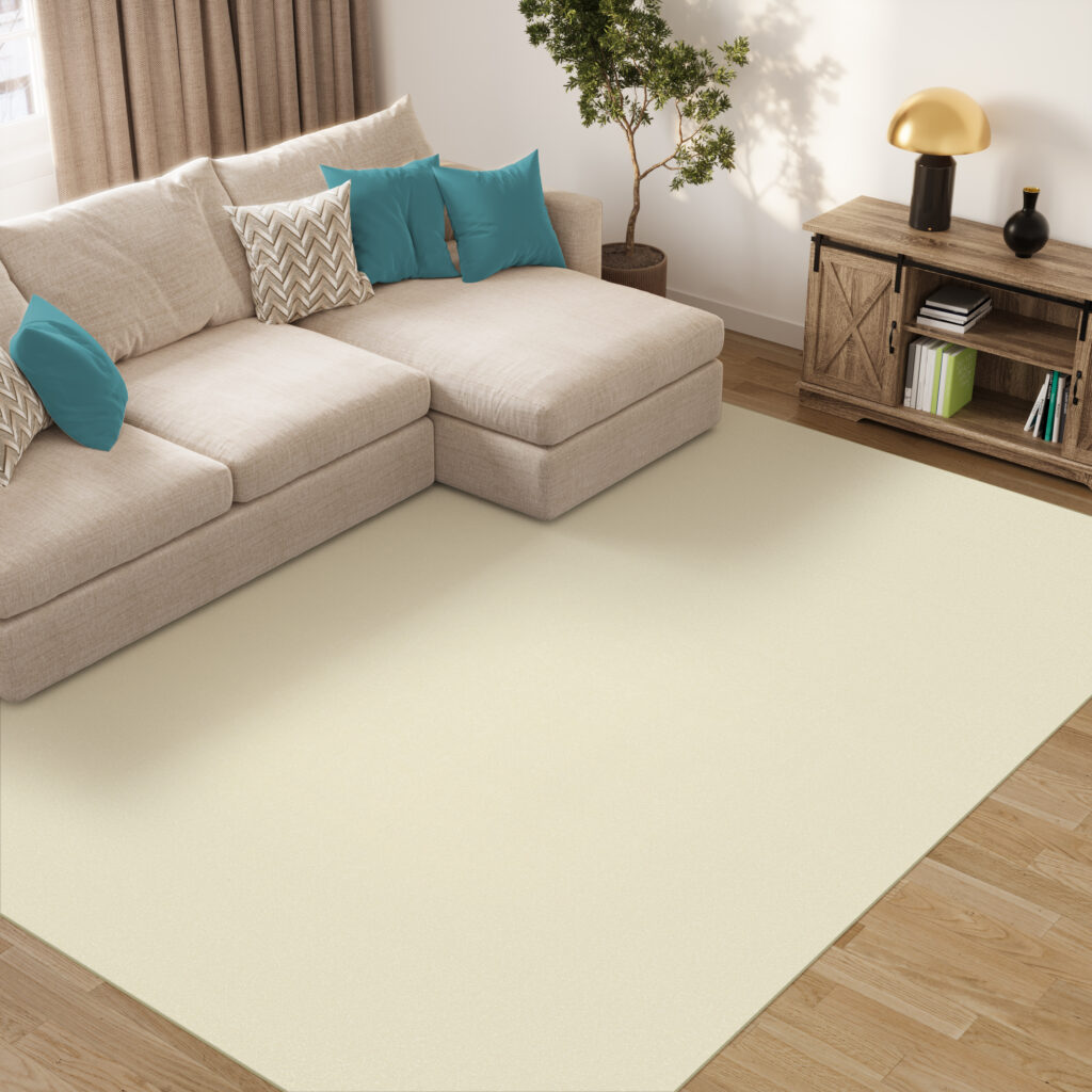 Tapis Mono Intérieur Extérieur Crème