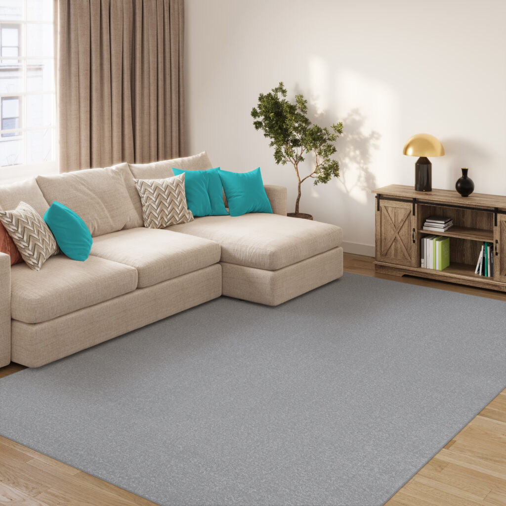 Tapis Mono Intérieur Extérieur Gris Clair