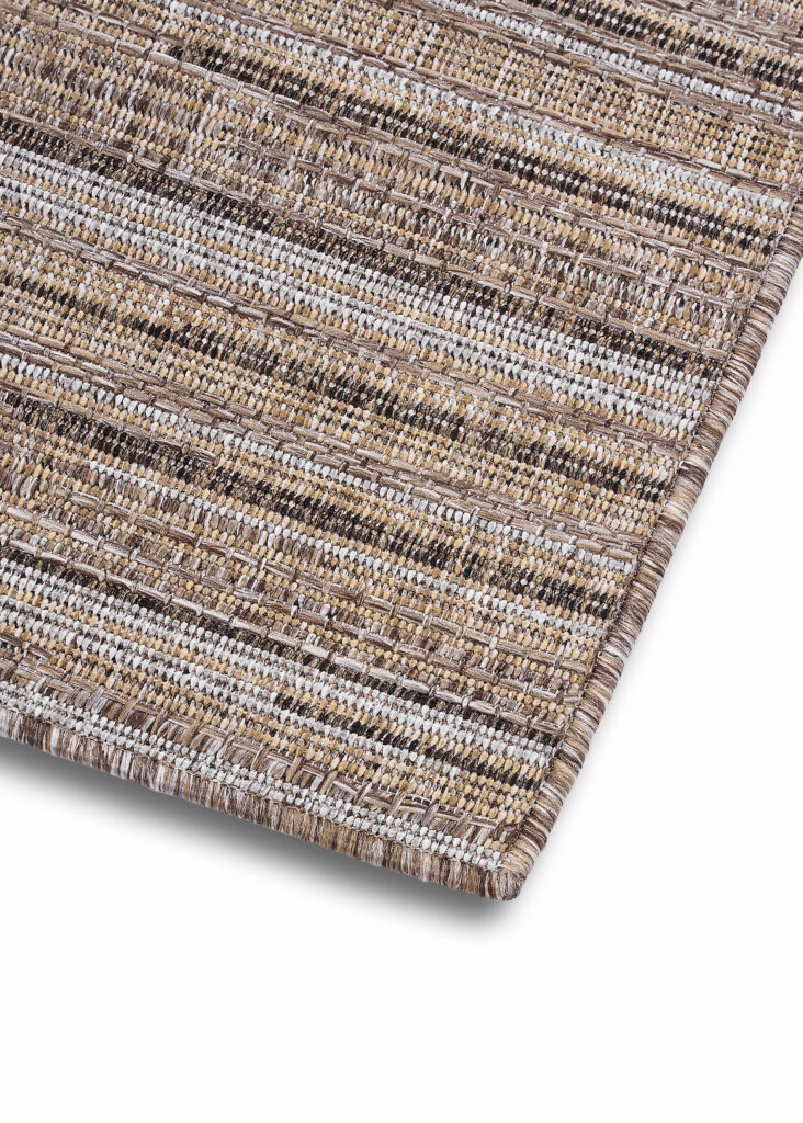 Tapis d'extérieur Yucana Beige Gris Rayures