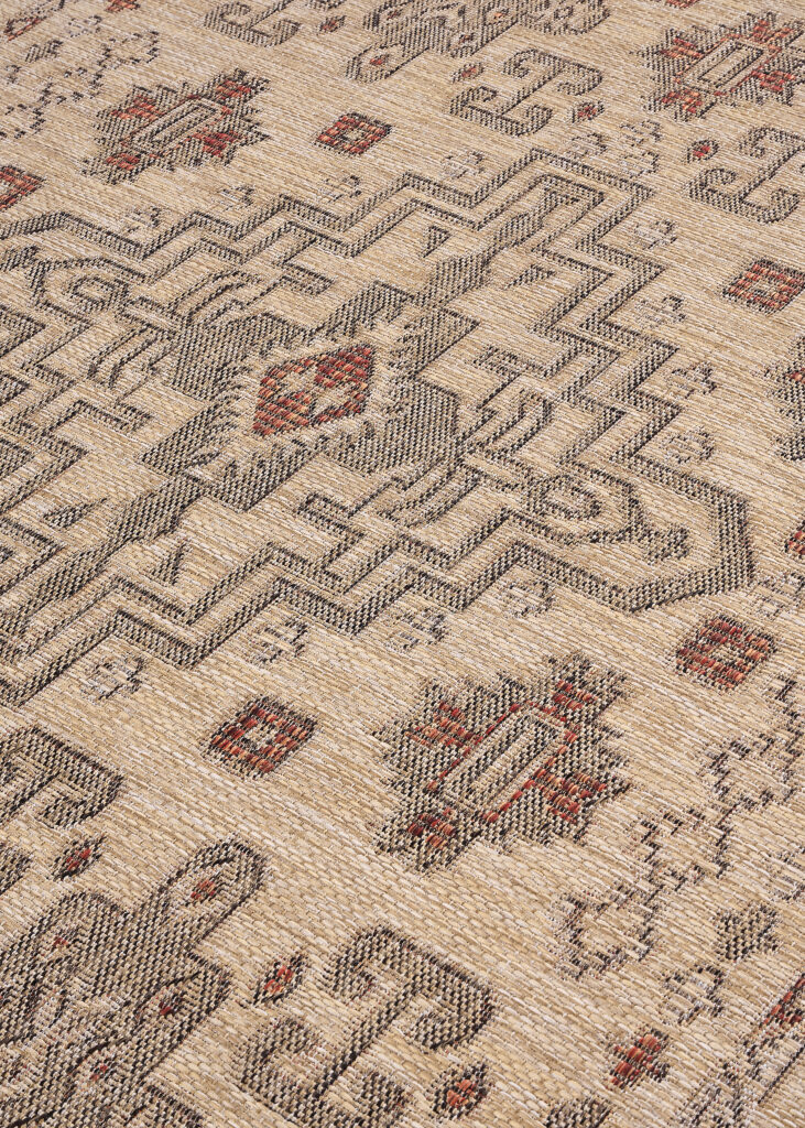 Tapis d'extérieur Yucana Beige Vintage