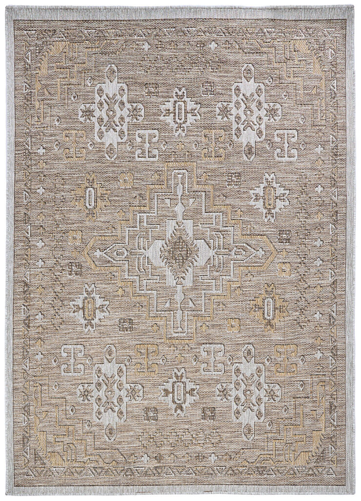 Tapis d'extérieur Yucana Marron Gris Vintage