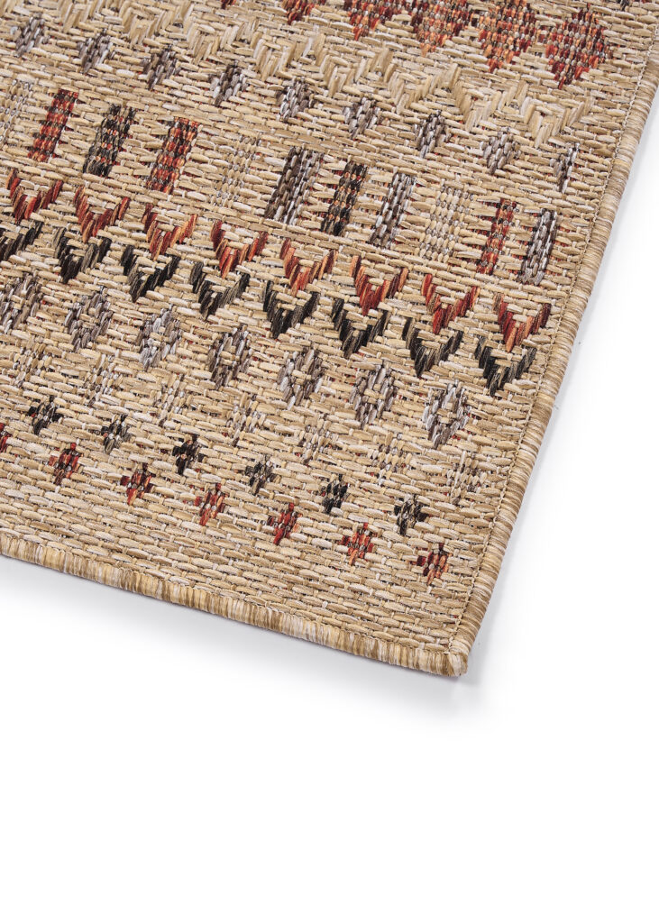 Tapis d'extérieur Yucana Beige Ethnique
